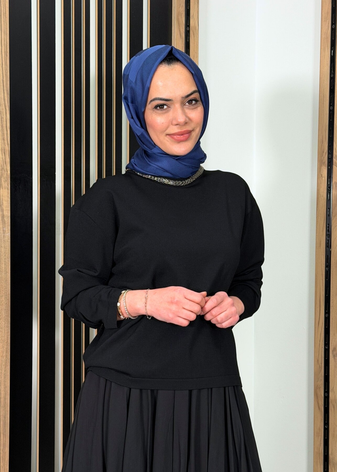 VeNöve Myles Bluz SİYAH - 3