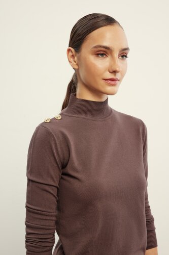 VeNöve Pety Triko KAHVERENGİ