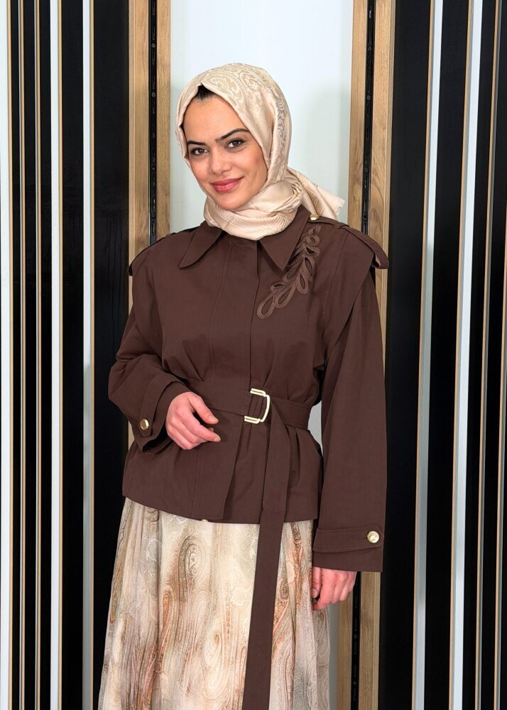 VeNöve Teddy Ceket KAHVERENGİ