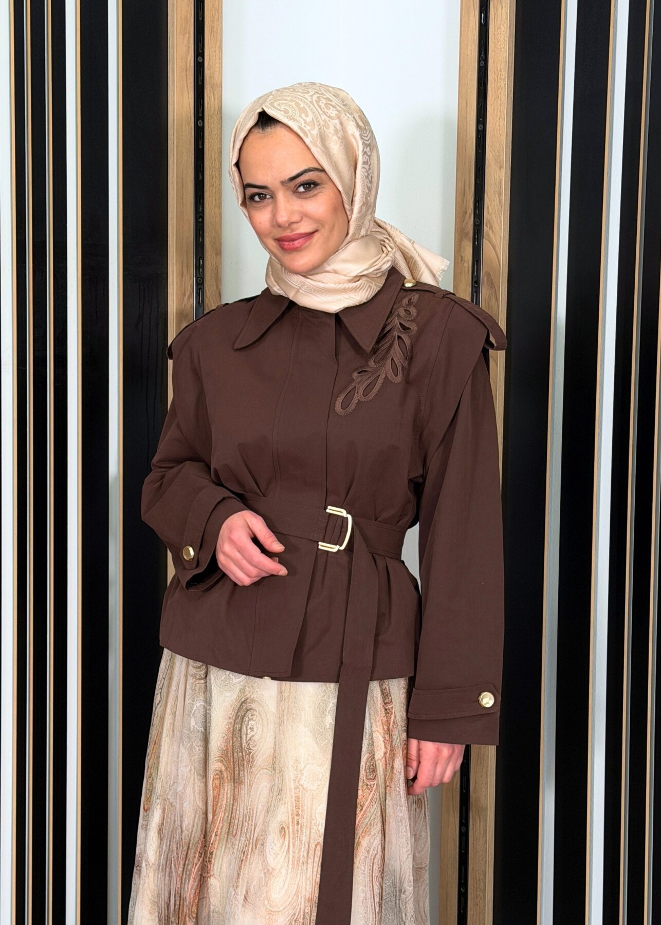 VeNöve Teddy Ceket KAHVERENGİ - 1