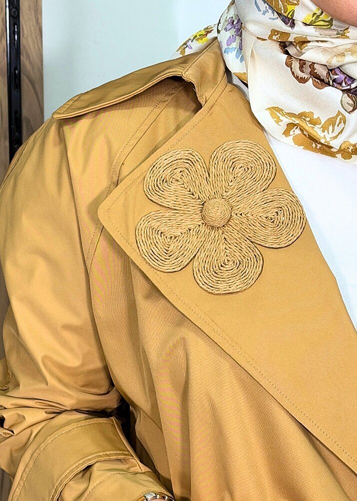 Vuu Arkası Uzun Oversize Ceket CAMEL - 3