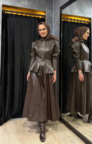 Vuu Deri Ceket KAHVE