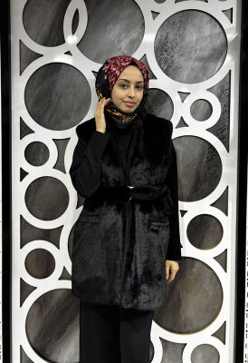 Vuu Vison Yelek SİYAH