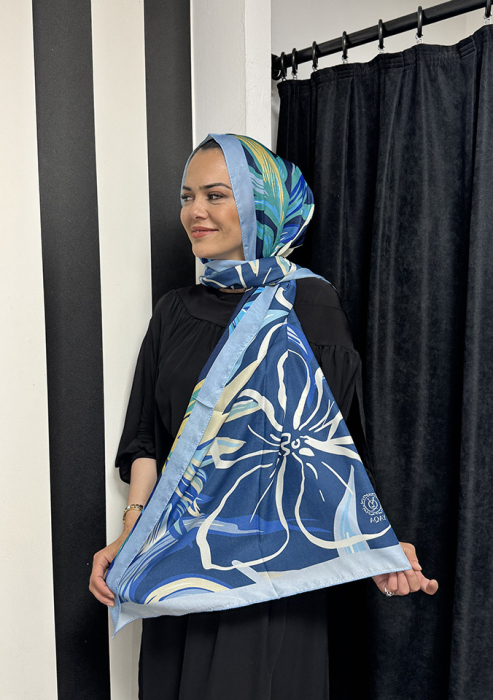 YaQa Blossem Premium Şal BEBE MAVİ - 1