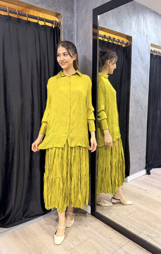 YaQa Cindrella Gömlek olive - 3