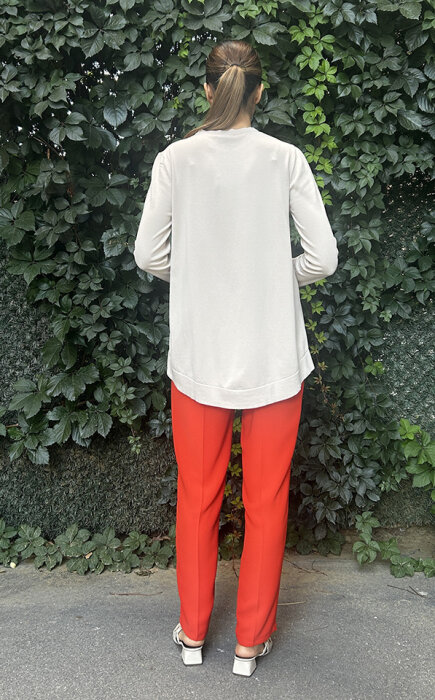 YaQa Kırmızı Dar Paça Pantolon KIRMIZI - 2