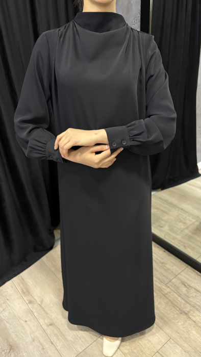 YaQa Meis Elbise SİYAH - 3