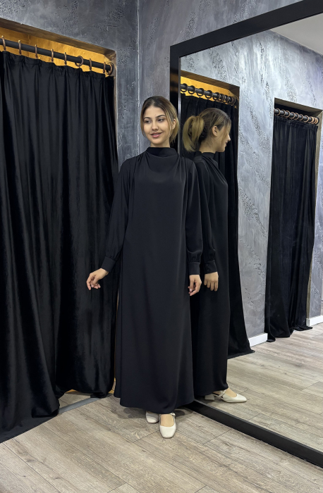 YaQa Meis Elbise SİYAH - 5