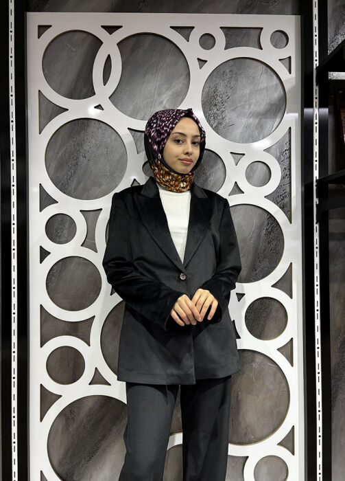 YaQa Rennes Kadife Takım SİYAH - 5