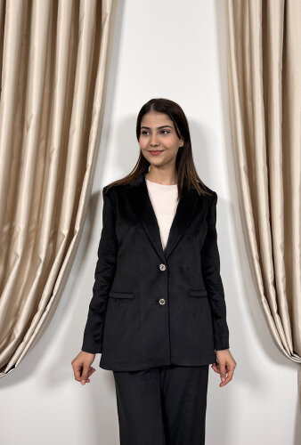 YaQa Rennes Kadife Takım SİYAH - 2