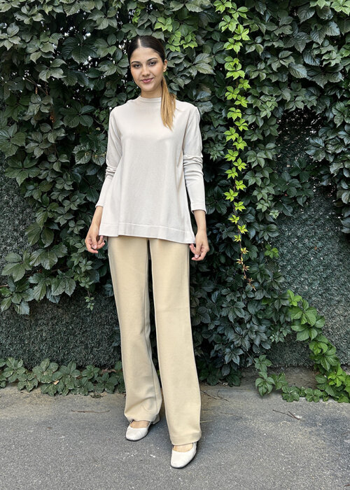 Yeşim Özcan Full Lycra Pantolon CAMEL - 1