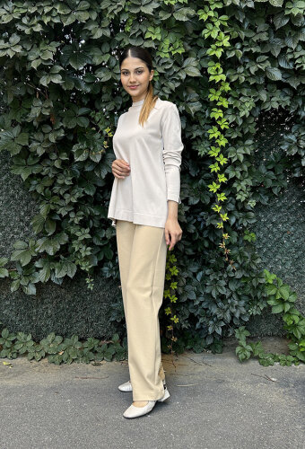 Yeşim Özcan Full Lycra Pantolon CAMEL - 2