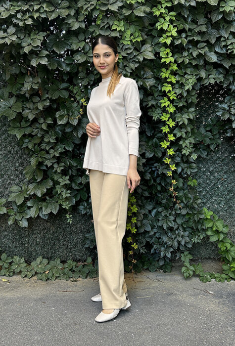 Yeşim Özcan Full Lycra Pantolon CAMEL - 2